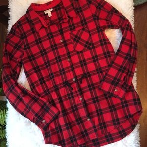 Cat & Jack Buffalo Plaid Fitted Top